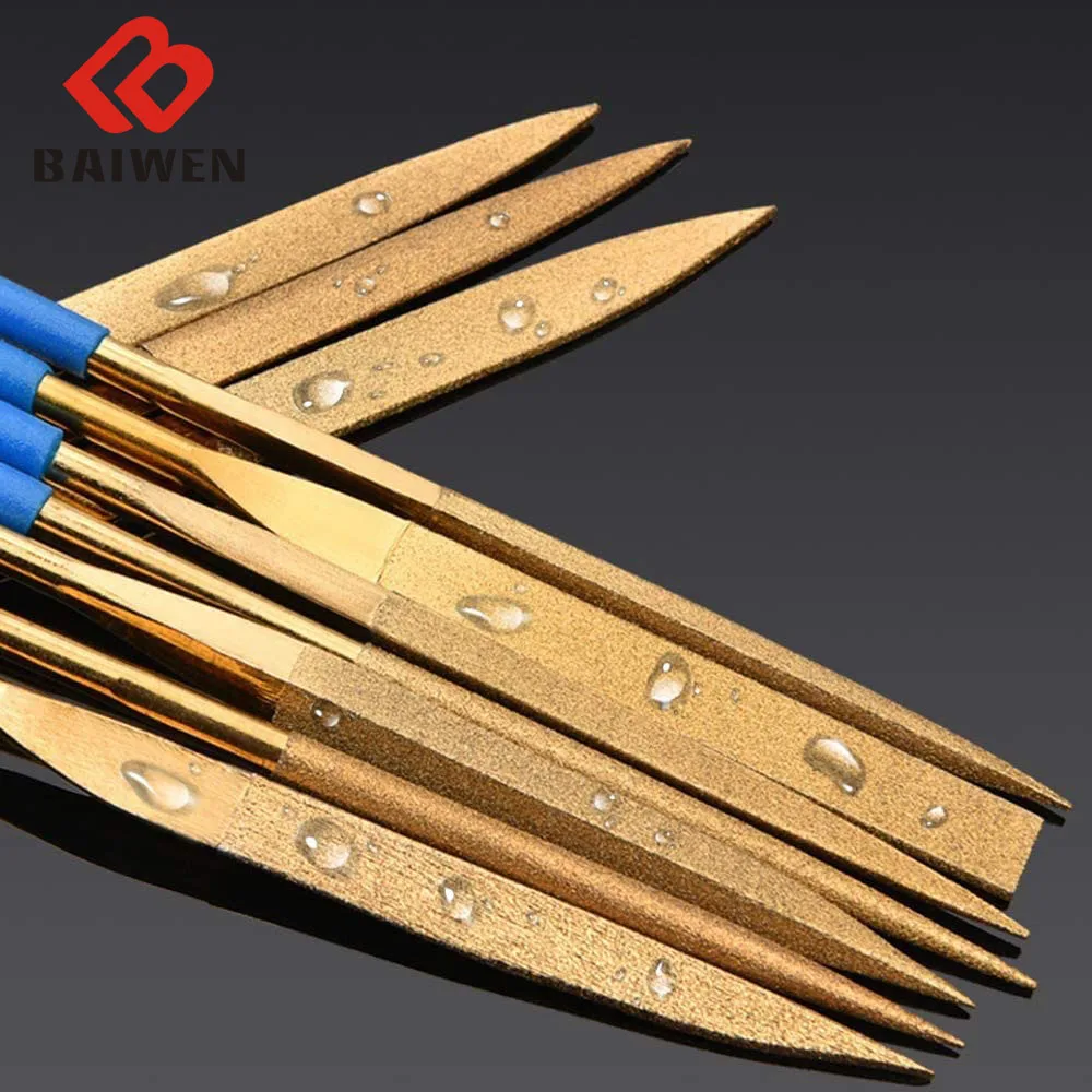 10 stücke Mini Diamant Nadel Datei Set Manuelle Werkzeuge Keramik Handwerk DIY Holz Raspel Dateien Nadel Schmuck Polieren Carving Cutter werkzeuge