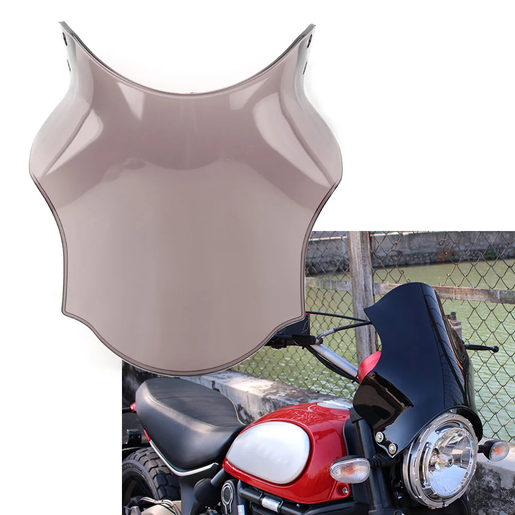 

Smoke Motorcycle ABS Windshield Windscreen Wind Deflector for DUCATI SCRAMBLER 800 2015 2016 2017 2018 2019 2020