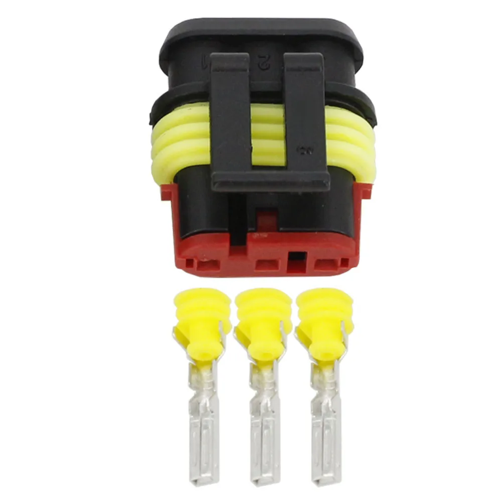 10 Sets 3 Pin 1.5 Connector, Waterproof Electrical Wire Plug DJ7031-1.5-11/21 Xenon lamp connector Automobile Connector