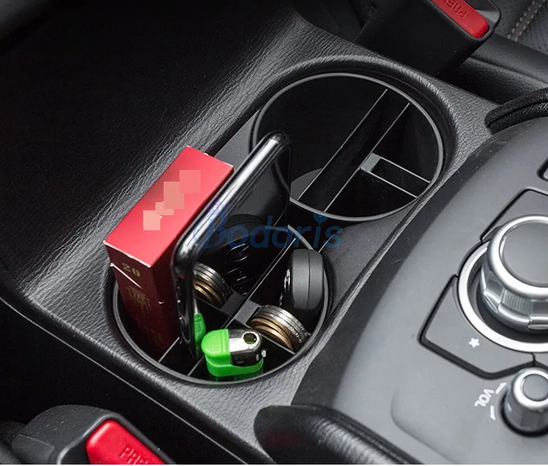 For Mazda CX-5 CX5 CX 5 2017 2018 2019 Interior Cup Holder Storage Box Console Container Holder Tray Car Organizer Accessories