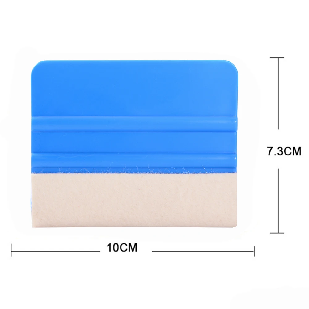 FOSHIO 10/20/50/100pcs Spare Wool Felt Cloth Car Vinyl Wrap Squeegee Edge Protective Buffer Window Tint Film Scraper Tool Kit