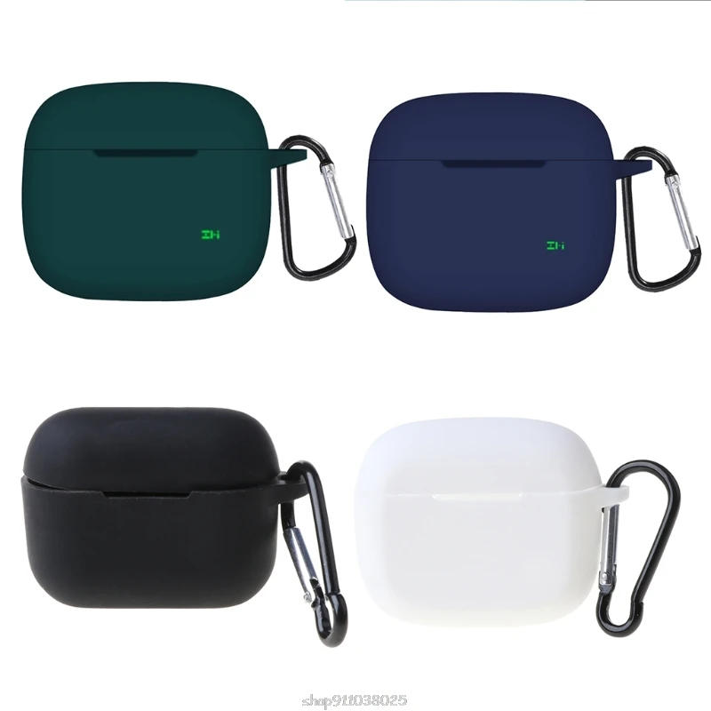 Для активного отдыха Нескользящая Защитная чехол для ZMI PurPods Чехол сплошной цвет силиконовый Беспроводной покрытие для наушников для PurPods 20