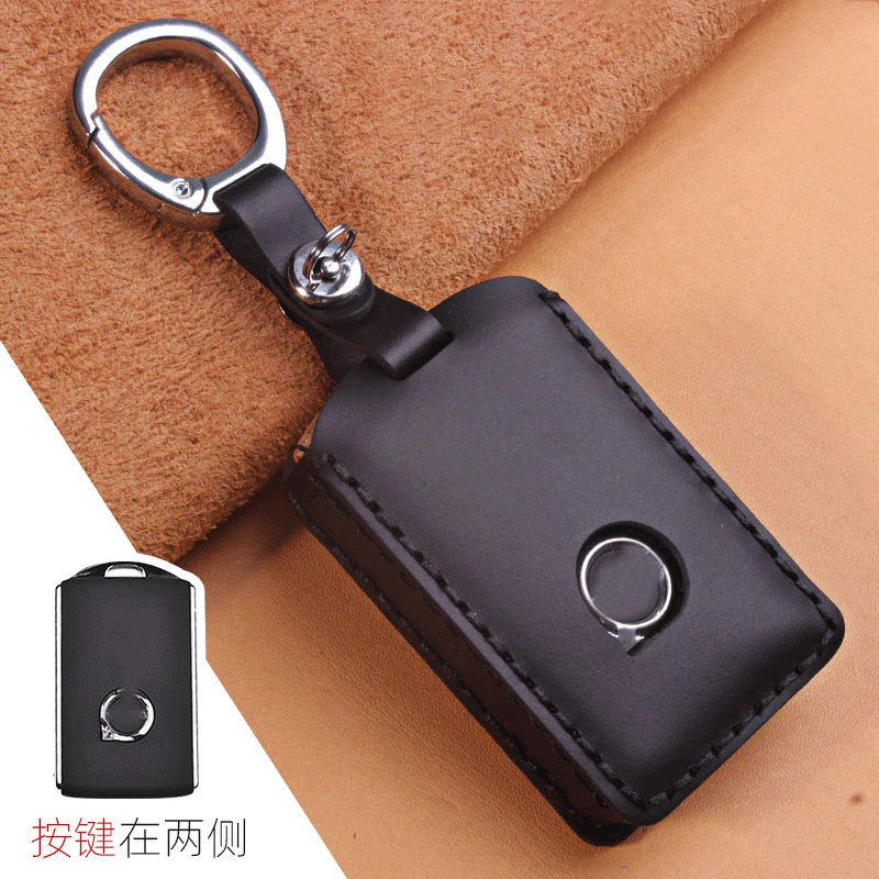 

High-Quality Leather Car Smart Key Case Cover for Volvo S90 XC60 Xc40 XC90 S60l V40 2020 Car Accessories