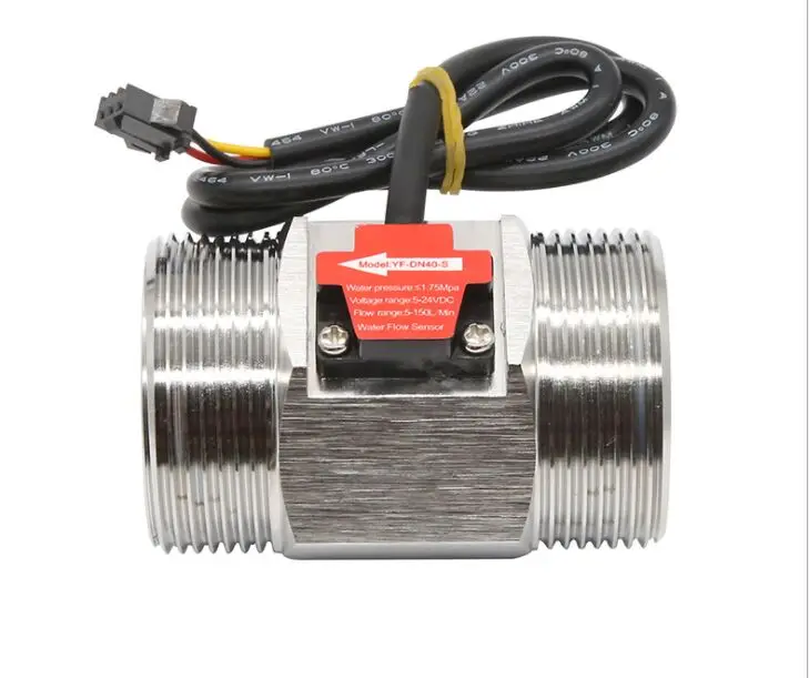 S304 5-150L/MIN DN40 Przepływomierz turbinowy do wody, przemysłowy miernik, 1.5 cala, DC5V-24V