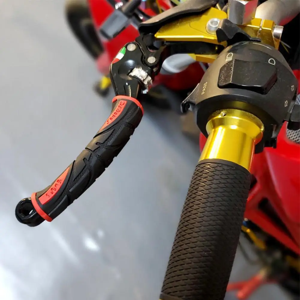 Maniglia del freno antiscivolo per moto copertura in Silicone morbido per bicicletta maniglia del coperchio del clacson modificata accessori per manubrio protettivi in gomma