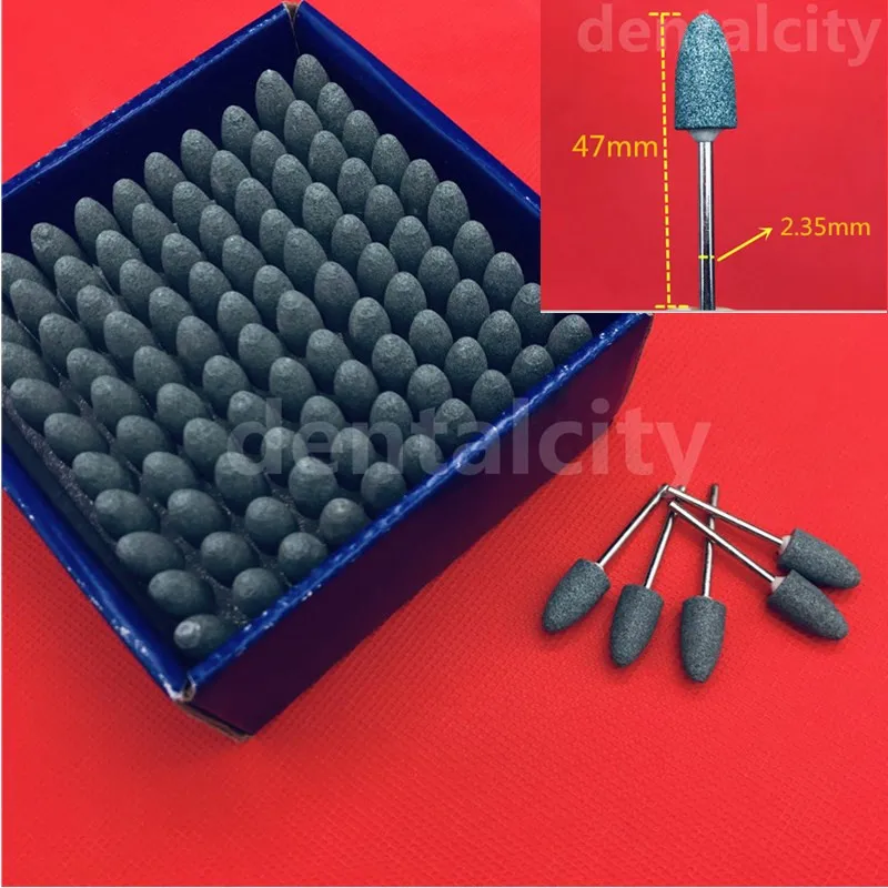 100pcs/box Dental Lab Materials Gravel Ceramic Stone Sand-Gravel Abrasive,Grinding tips 2.35mm