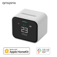 Qingping Air Detector lite Screen Touch Operation CO2 PM2.5 PM10 Temperature Humidity Monitor Work With Mihome APP Apple HomeKit