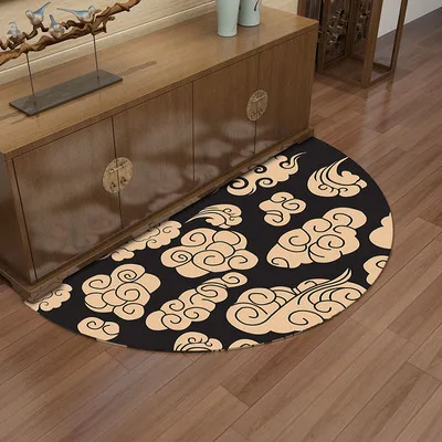 Chinese Style Semicircular Carpet, Creative Personality Doormat Decoration