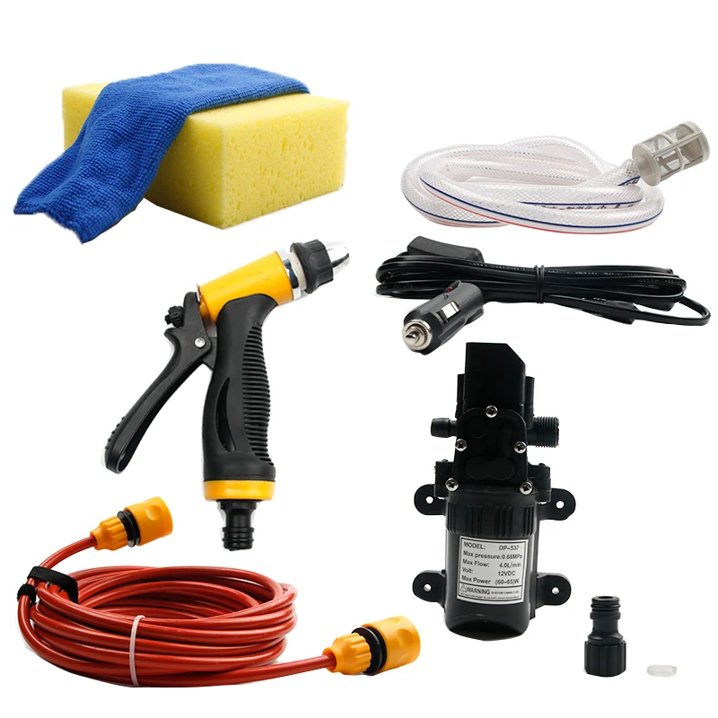 12V Car Washer Pump High Pressure Car Wash Cleaner Car Care Portable Washing Machine Electric Clean Auto Device Auto Washer Gun