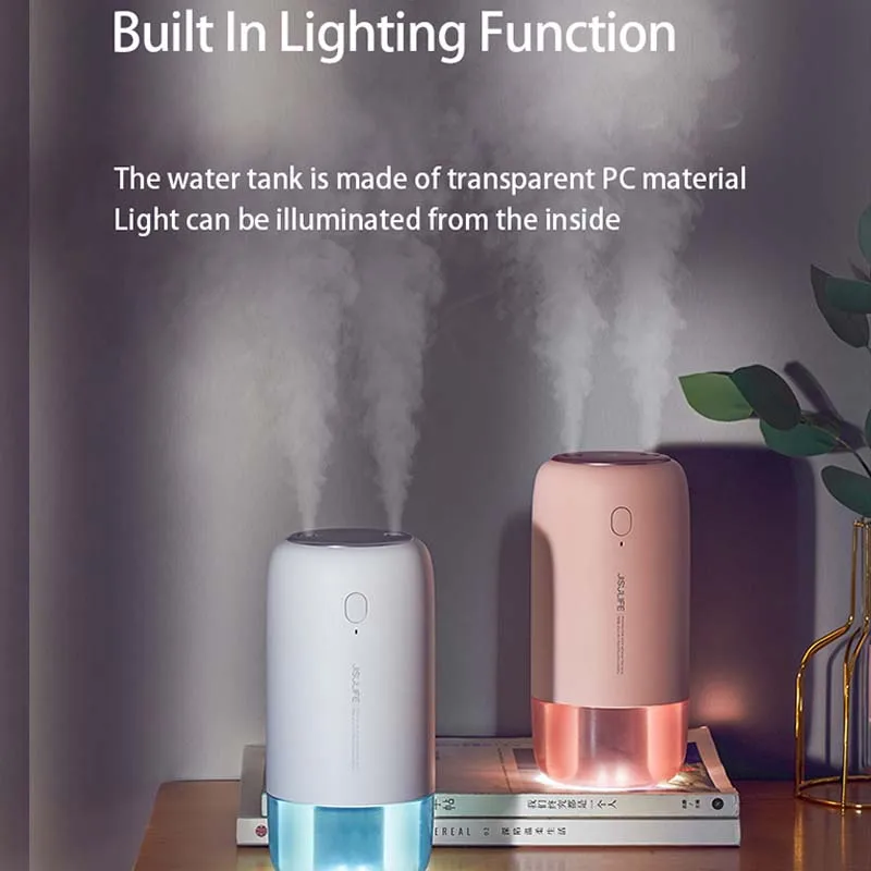 

New Air Humidifier USB Mist Maker Fogger LED Broadcast Aromatherapy Essential Oil Diffuser Scent Home Humidifiers Night Light