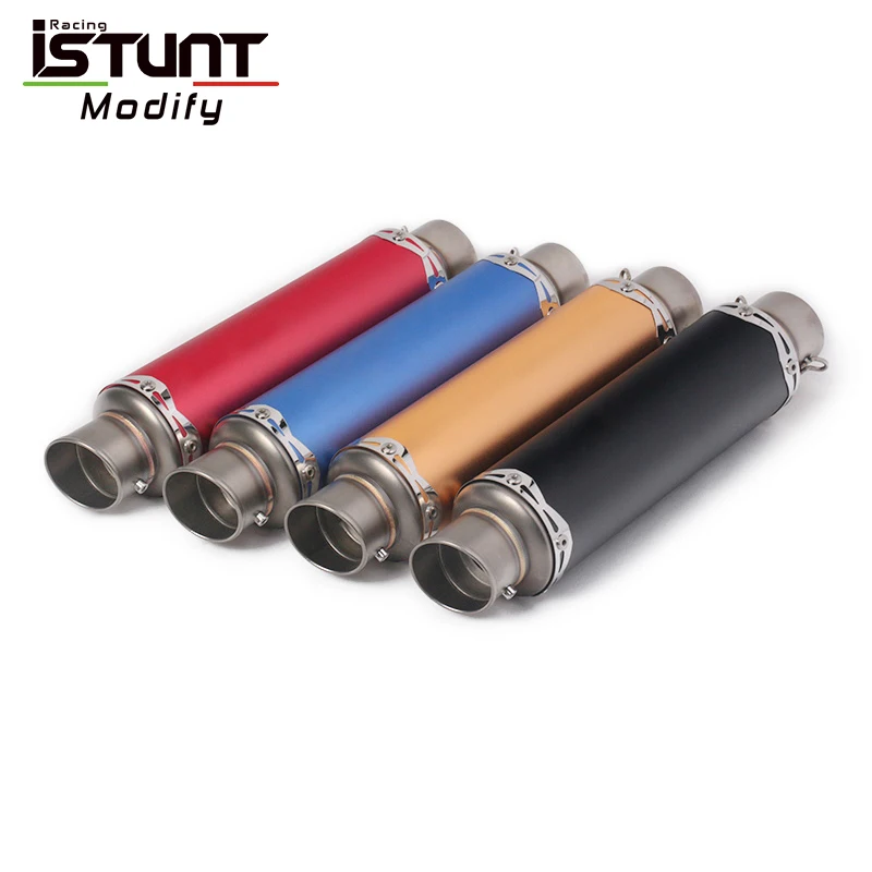 ISTUNT 36-51mm Universal Motorcycle Exhaust Scooter Escape Modified Muffler Pipe With db killer for Ninjia 250 NVX 155 R3 CB400