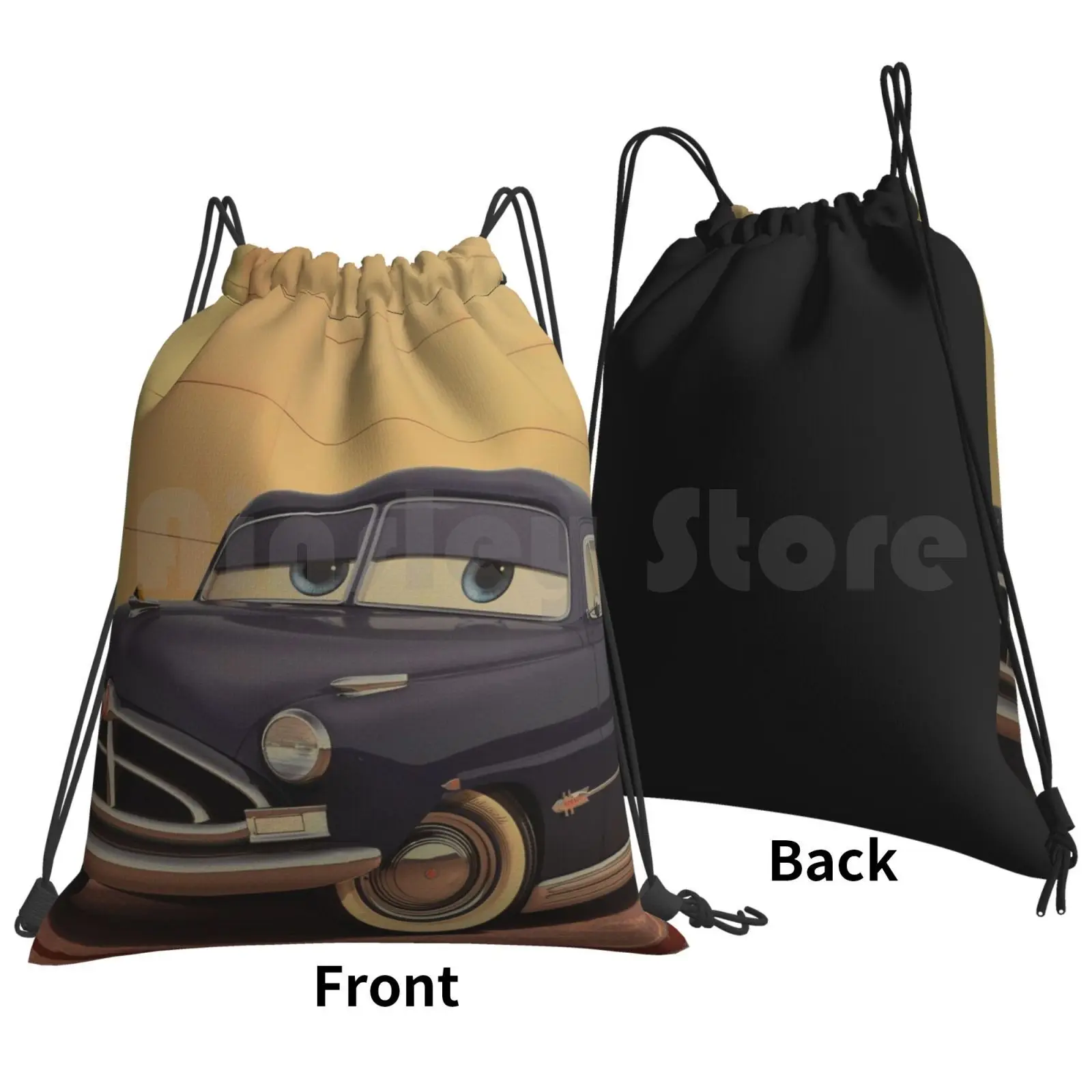 Doc Paul Newman Hornet Backpack Drawstring Bags Gym Bag Waterproof Walt Pixar Animation Pixar Animation Animation Classic