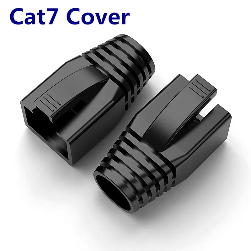 Cat6a Cat7 RJ45 Boot cap Patch Cable Cover networking boot cap rubber boot colorful