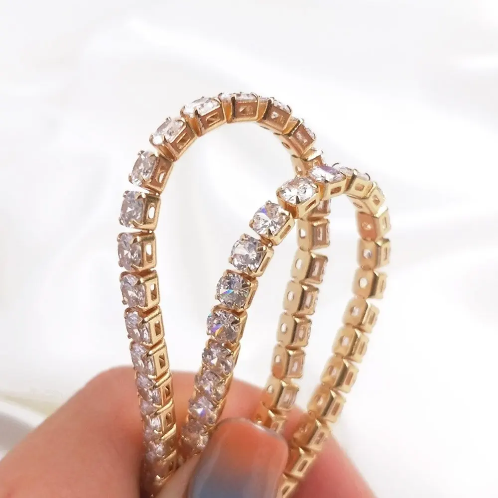 

50cm Zircon Claw Chains Gold Plated Superior Quality DIY Necklace Bracelet Charms for Jewelry Making Brass Material Accessories