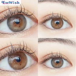 OVOLOOK-2pair/pcs Natural Lenses Contact Lenses for Eyes Beauty 10 Tone Natural Pupil Eye Color lens Yearly Use 14.2/14.5mm