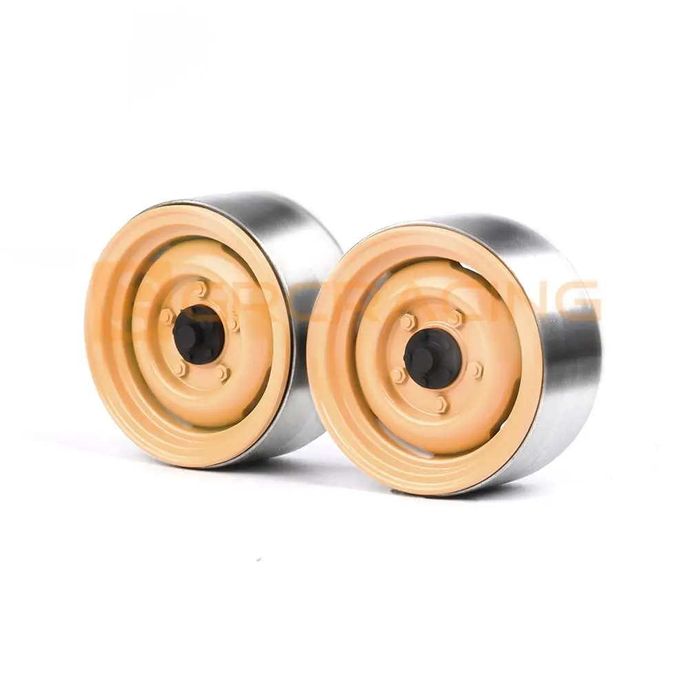 Ajrc 1.9-inch Camel Cup Wheels Retro Metal Wheels For Climbing Car For 1/10 Rc Climbing Car Traxxas Trx4 Rgt Axial Scx10 Rc4wd