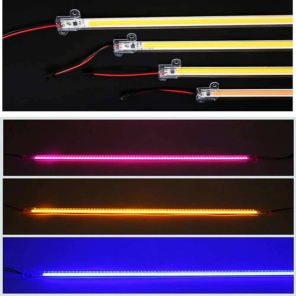 COB LED Strip 50CM 220V 24V High Brightness Led Light Bar White/Warm White Energy Saving Hard Strip Lighting for Kitchen Cabinet