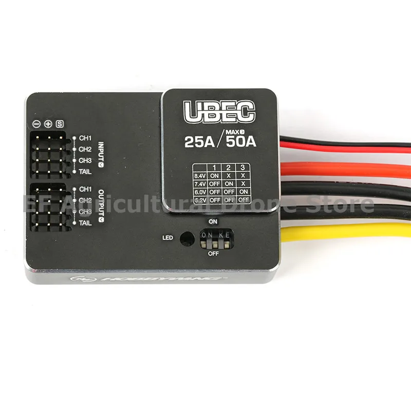 

Original Hobbywing UBEC 25A HV 3-18S Module 25A External Switching for DIY FPV mini Racing Quadcopter Drone