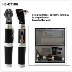 Kit de Diagnóstico Otoscópio profissional com 8 Dicas, Médico Home Doctor, ENT Ear Care Endoscópio, LED, Otoscópio Portátil, Ear Clean
