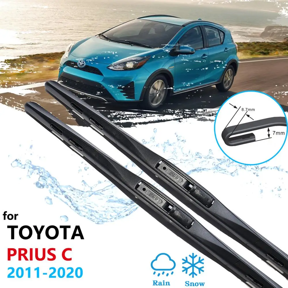 Car Wiper Blade for Toyota Prius C 2011~2020 NHP10 Windscreen Windshield Wipers Car Accessories 2012 2013 2014 2015 2016 2017