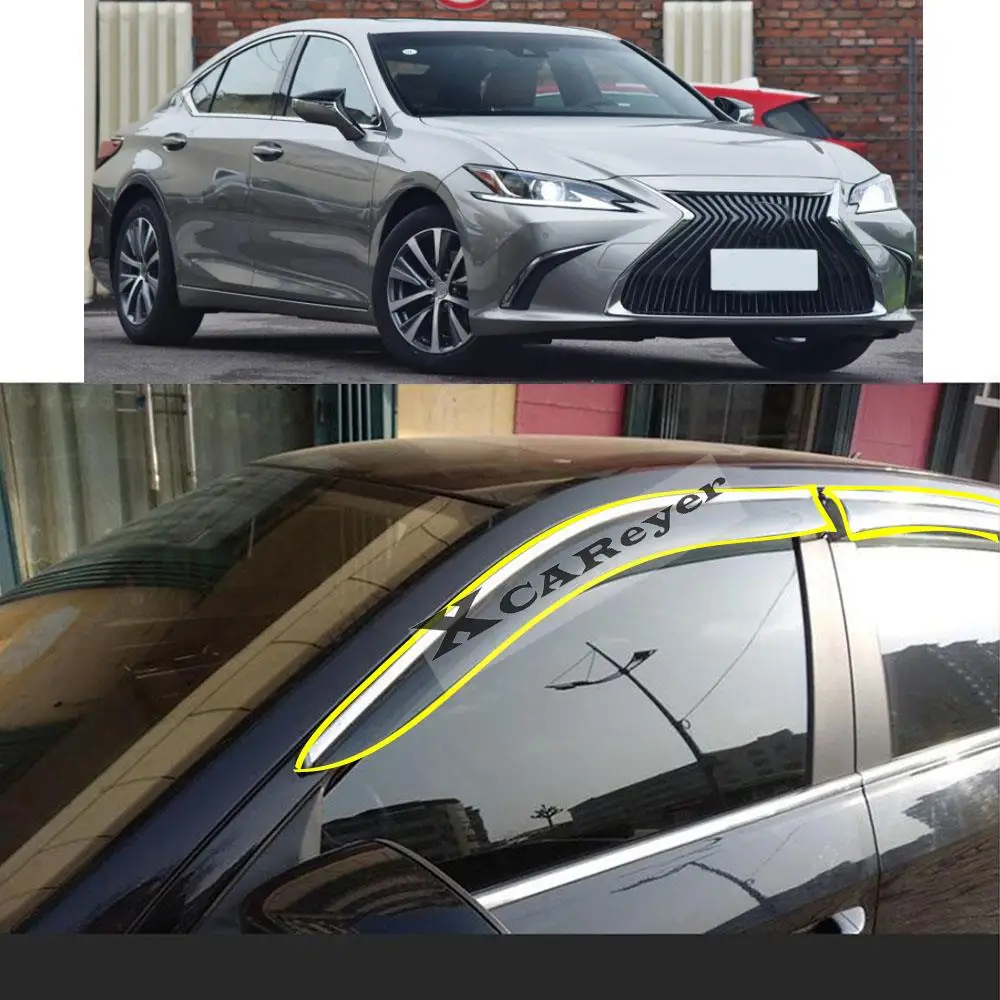 For Lexus ES ES200 ES250 ES300 ES350 ES300H 2019 2020 2021 Car Sticker Plastic Window Glass Wind Visor Rain/Sun Guard Vent