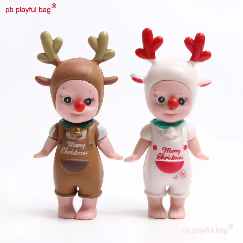 PB Playful Bag Cute Angel Doll Mini Body Christmas Elk Party Cartoon Cake Decoration is the Best Gift for Friends HG142