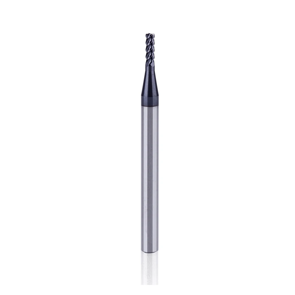 1pc PM-4E PM-4EL Series Solid carbide 4 Flutes Flattened End Mills with Straight Shank and Long Cutting Edge For HRC55 Material