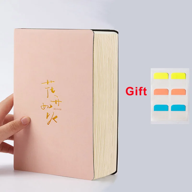 A5 Blank Notebook Thickened Student Horizontal Line Soft Leather Notebooks Super Thick Grid Book Drawing Notepad Christmas Gift