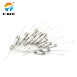 10PCS Ceramic Fuse With Pin 0.5/1/2/2.5/3/3.15/4/5/6/6.3/8/10/12/15/20/25/30A 250V 5*20MM Pin Blow Fuse With legs
