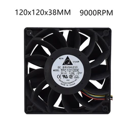 L'originale Delta 12cm 120MM 12038 PWM FAN 190CMF 12V 3.9A TFC1212DE Server case ventola di raffreddamento di grande potenza con 4p