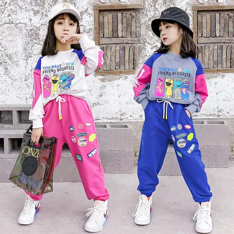 

New Arrive Spring Autumn Baby Boys Girls Set Kids Sweatshirts +Pants Sport Tracksuit Teenage Children Clothing Suit High Quality