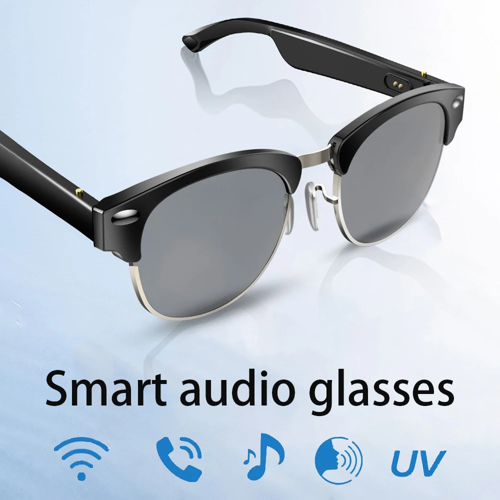 Wireless Bluetooth Earphones Smart Audio Glasses Anti-Blue Light Calling Music Sport Waterproof Eyewear Intelligent Sunglasses