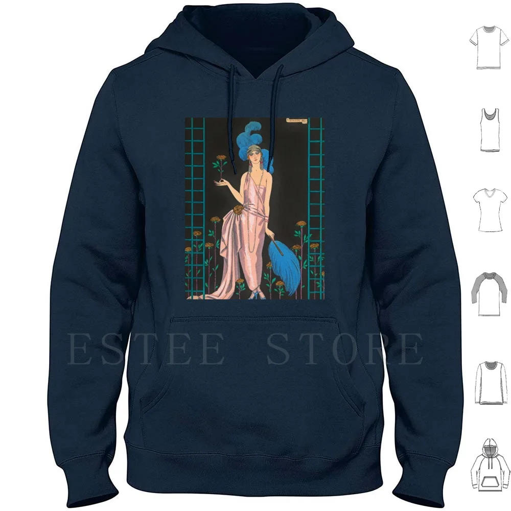 Vintage george gazette du bon ton 1922 belas artes hoodies manga longa arte vintage moda moda pintor