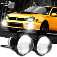 New 2PCS CAR Led Light Fog Lamp Daytime Running Lights Drl External Fish Led Eagle Eye Automobile Strobe Flash Lamp With Bracket