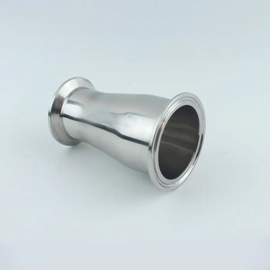 

63mm to 57mm 2.25" Pipe OD 2.5" Tri Clamp Reducer SUS 304 Stainless Sanitary Pipe Fitting Homebrew