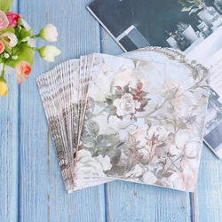 1Bag/20pcs Tableware Printed Feature Rose Paper Napkins Event & Party DIY Craft Decoration Tableware Tissue Decoupage Servilleta