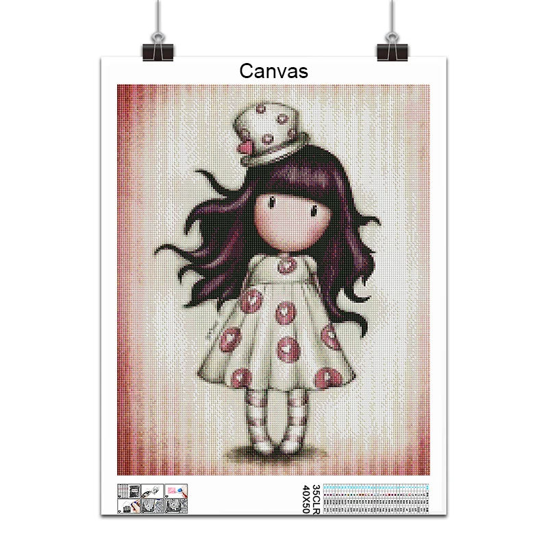 5D DIY Diamond Painting Kit Paint Cartoon Comics Girl princess Home Decor Full Square&Round embroidery mosaic Cross stitch art