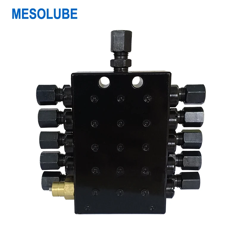 

Mesolube 10-outlet Grease Distributor Lubricant Metering Device Distribution Valve for Progressive Lubrication System