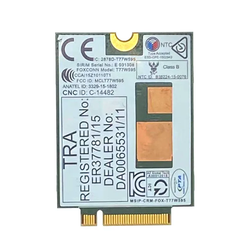 Foxconn T77W595 HP LT4120 796928-001 4G WWAN CARD M.2 150Mbps LTE Module For HP Elite x2 840 850 G3 640 650 645 G2