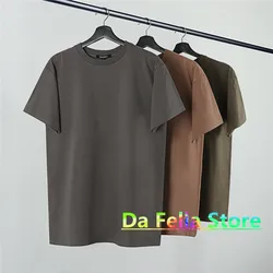 New Season 6 T-shirt Heavy Fabric Kanye West T-shirts 2021SS Men Women 1:1 High Quality Cotton Top Tees Inside Tag Calabasas