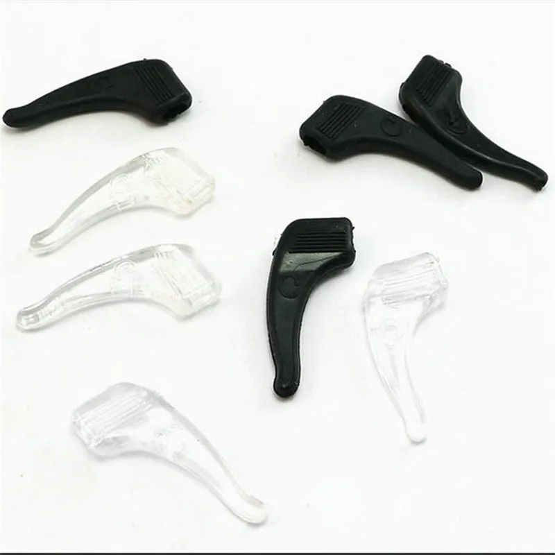 5 pares de silicone antiderrapante titular exercício ao ar livre silicone orelha ganchos para óculos anti deslizamento templo titular confortável orelha ponta