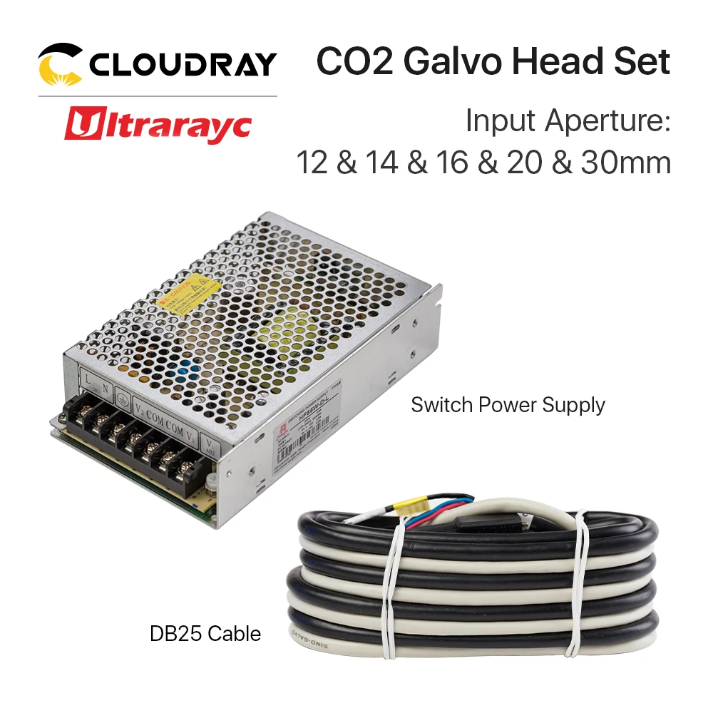 Imagem -05 - Ultrarayc Co2 Galvo Head Grupo Abertura de Entrada 10.6um 12 mm 14 mm 16 mm 20 mm 30 mm para Marcação a Laser Co2 Cooper Scanning System