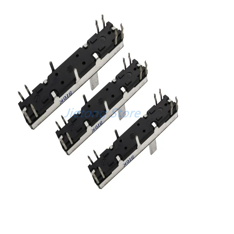 1Pc 45Mm เลื่อน Potentiometer 4.5ซม.สเตอริโอช่อง B10K ความยาวแกน15มม.เลื่อนจังหวะ30มม.