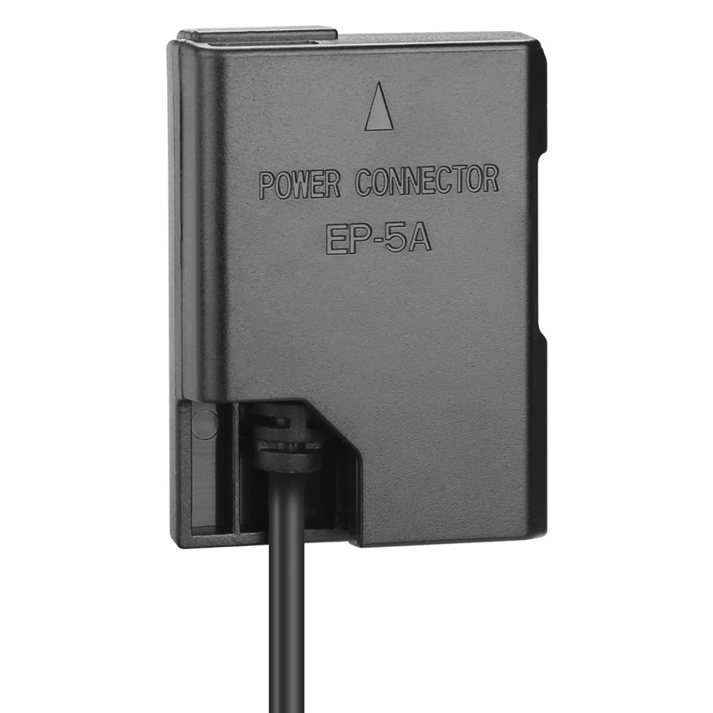 Adaptador de corriente CA de EP-5A, cargador de batería virtual CC, reemplazo de batería ficticia de EN-EL14 para Nikon D5600 D3300 D3500 D5100
