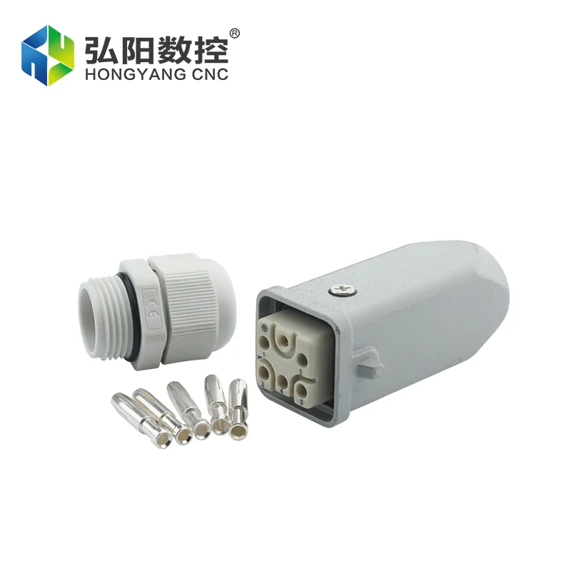 1pcs Spindle Aviation Socket Connector Plug Socket 4 Core Cnc Spindle Aviation Plug Cable Connector Accessories