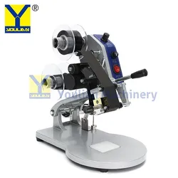 DY-8 Band Manuelle Datum Codierung Maschine Datum Drucker Batch Coder Schwarz Heißer Foll Stempel Coder Verfalls Datum