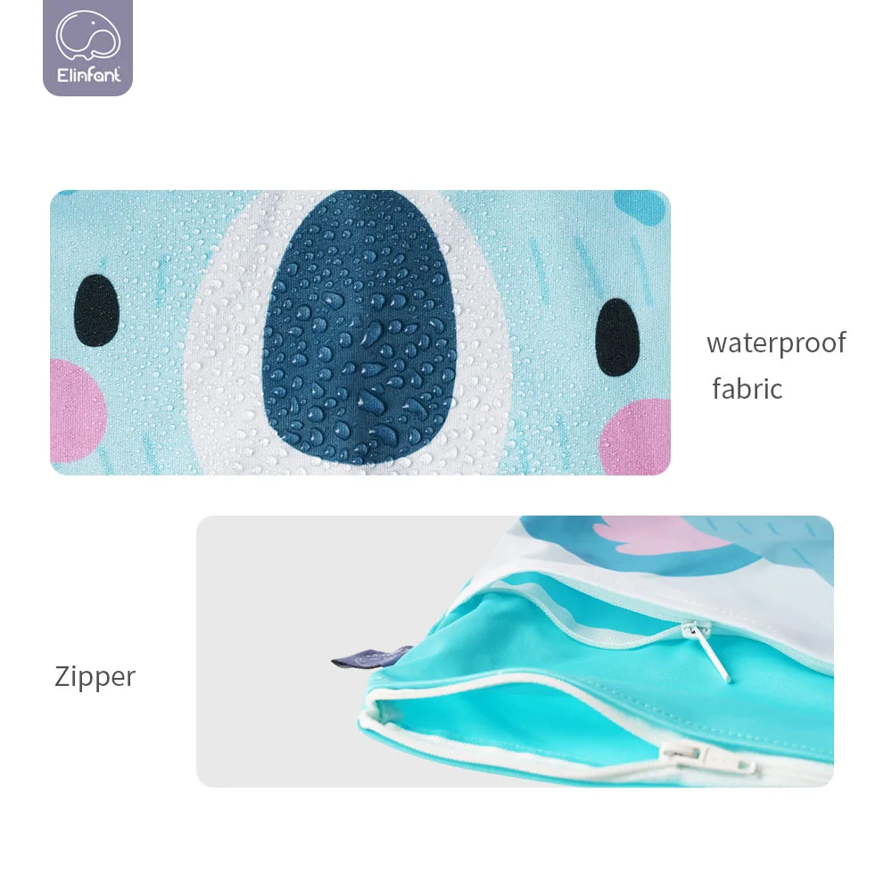 Elinfant Waterproof PUL High Quality Wet Bag Reusable Washable Baby Changing Diaper Bag 30*40cm 1pcs Bag