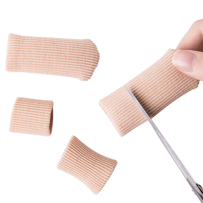 Fabric Gel Tube Bandage Finger&Toes Separator Maintain Cushion Corns Hallux Valgu Blisters Calluse Pain Relief Pads Inserts