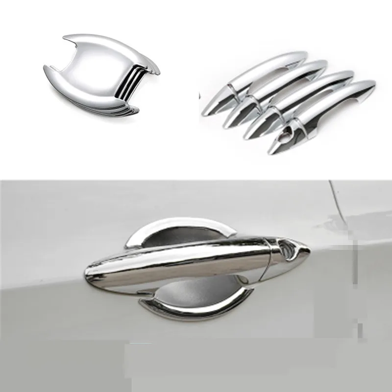 For Hyundai Solaris Accent Verna 2010-2015 Chrome Trim Door Handle Covers 2011 2012 2013 2014 Hatchback Accessories Car Styling