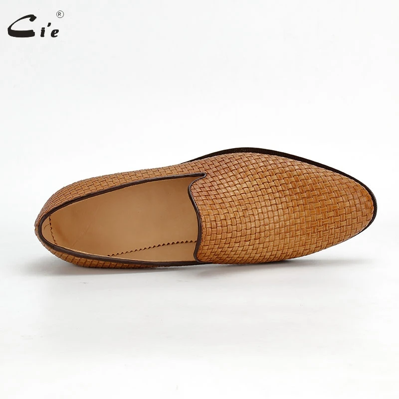 cie handmade loafer woven knitted leather sole shoes for men social shoe male classic shoes men elegant mens fashion loafer 212